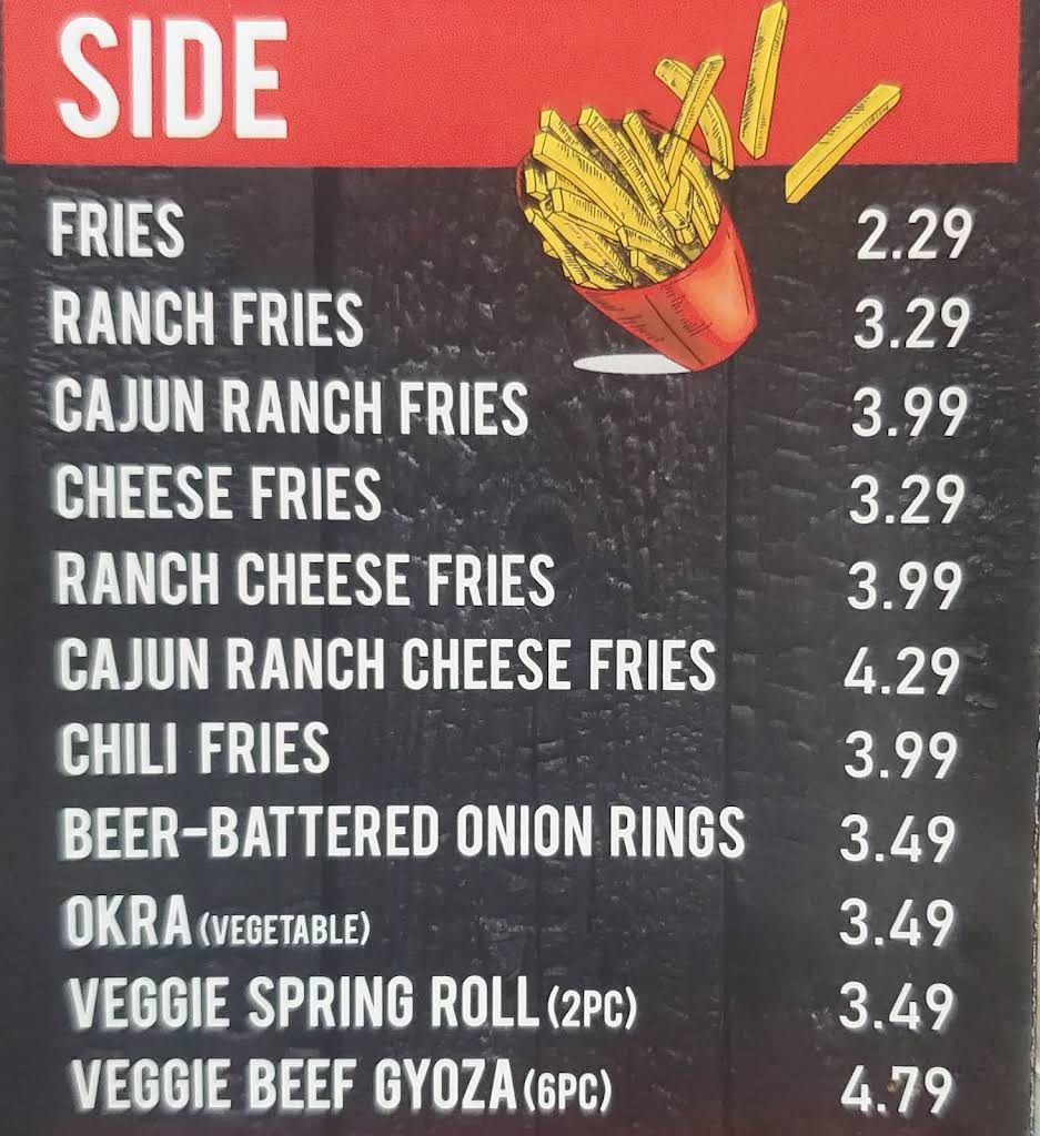 Wing it Menu 1